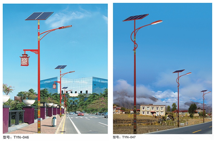 民族特色太阳能道路灯